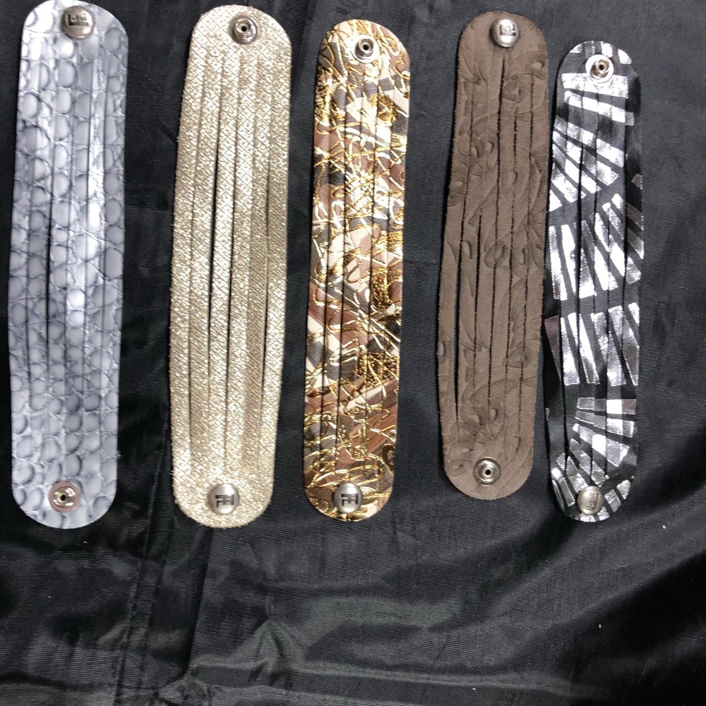 New flourish wrap leather bracelets.